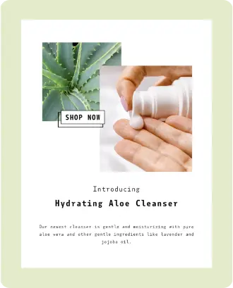 Hydrating aloe cleanser
