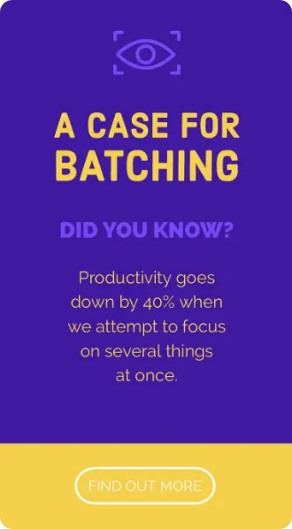 A case for batching