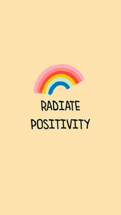 radiate positivity instagram story