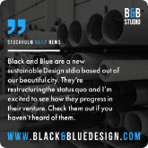 Black and Blue are a new sustainable