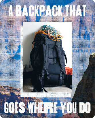 A backpack that goes where you do