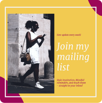 Join my mailing list
