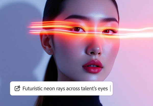 Tekoälyn luoma kuva: futuristiset neonvaloviivat halkovat tummaa taustaa luoden modernin ja huipputeknisen visuaalisen tehosteen.