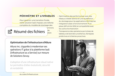 Assimilez plusieurs documents très rapidement.