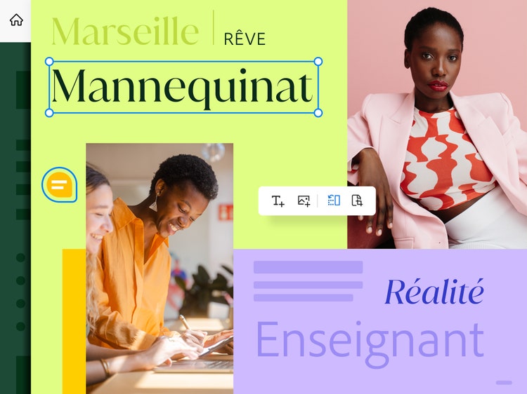 Différence entre le métier de rêve (mannequinat) et le métier réaliste (enseignant) à Marseille