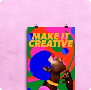 Couverture de magazine colorée