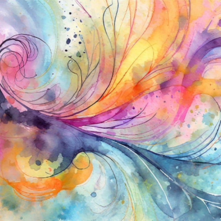 Aquarelle générée par l’IA à l’aide d’Adobe&nbsp;Firefly