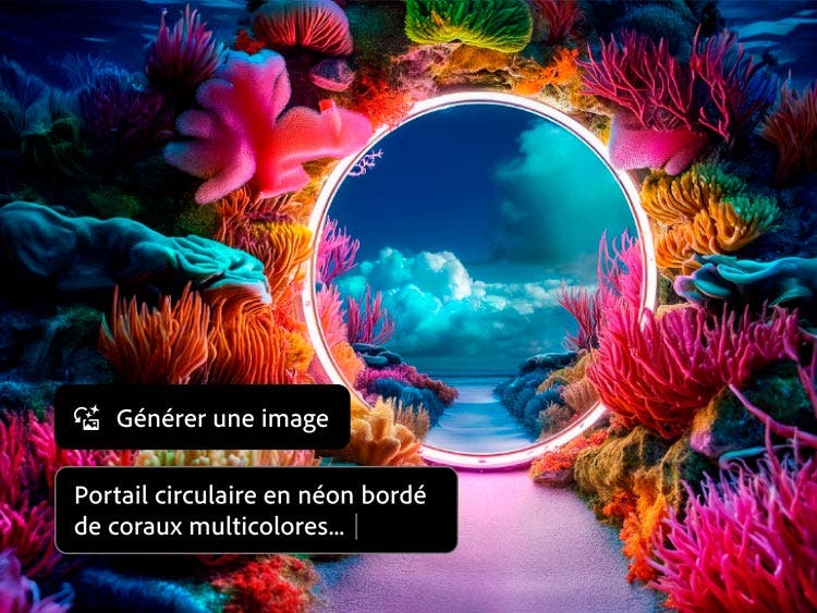 Fonctionnalité Générer une image avec l’IA dans Photoshop