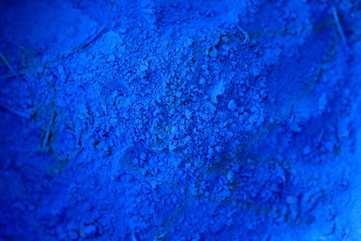 Photo de poudre bleu