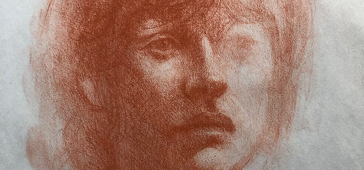 Croquis partiel d'un visage