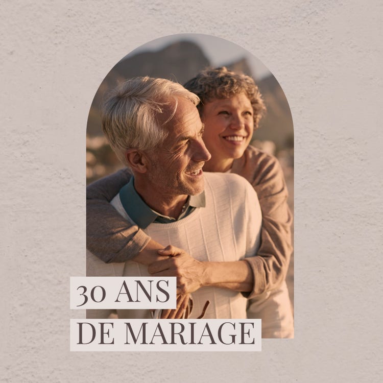 Beige Anniversary Photo Album Cover