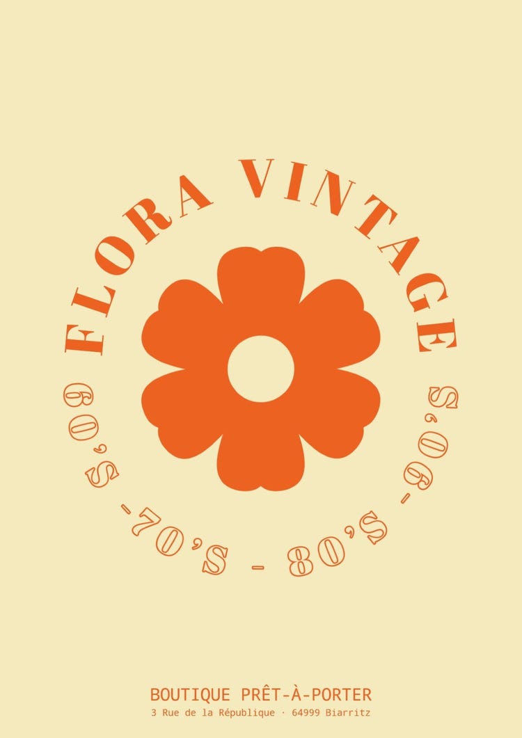 Vintage Clothing Store Flyer