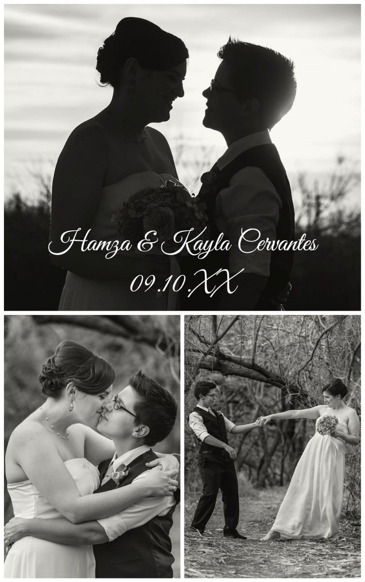 Black And White Wedding Collage Photo Album