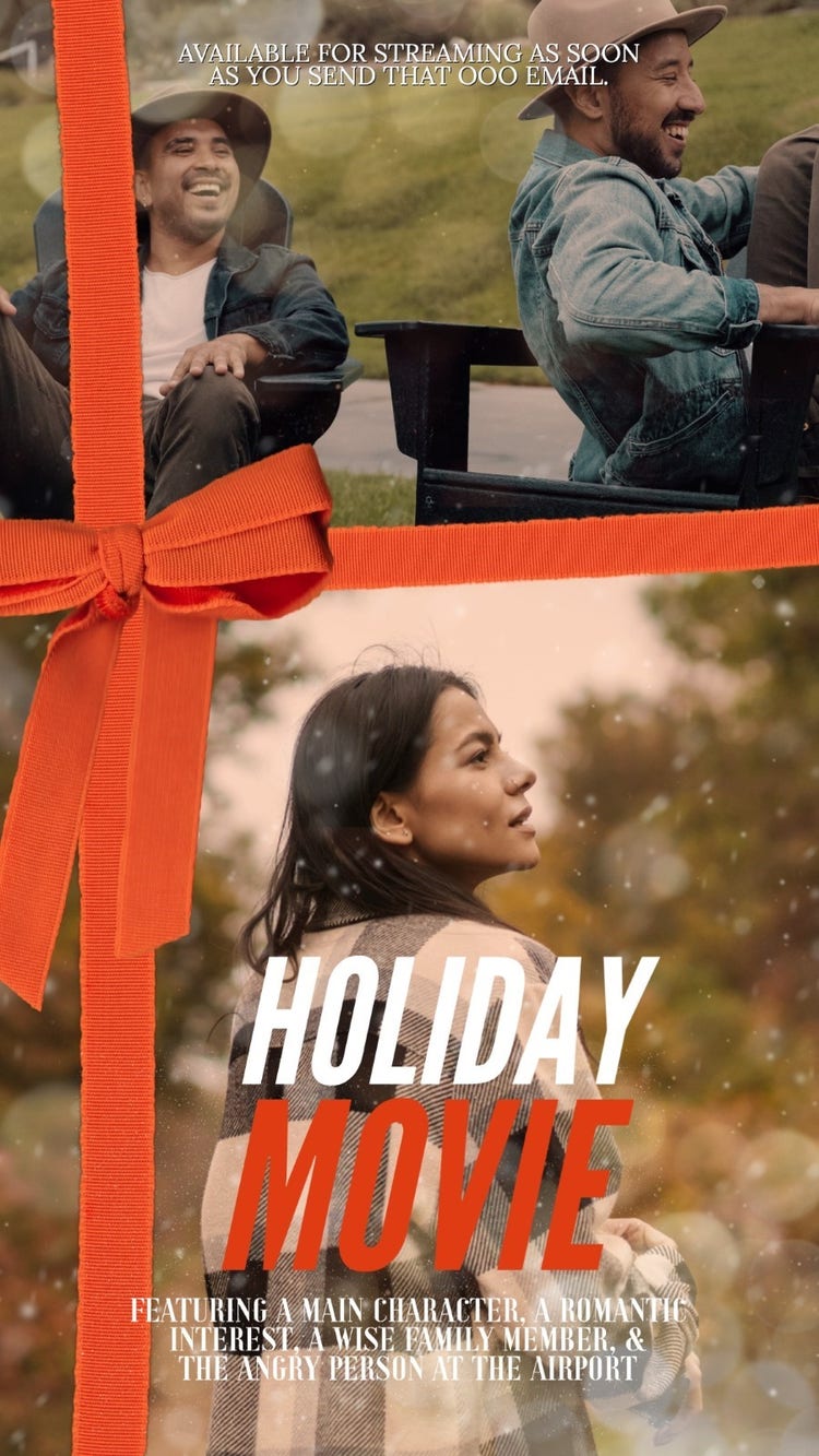 Instagram Story Holiday Movie Poster