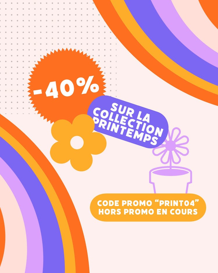 Colorful Groovy Spring Sale Instagram Ad