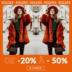 Orange Fashion Sales Facebook Ad