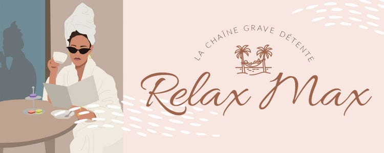 Beige Toned Illustrated Relax Chill Podcast Twitch Banner