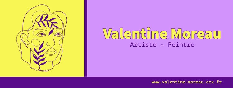 Fluorescent purple Illustrator Facebook Page Cover