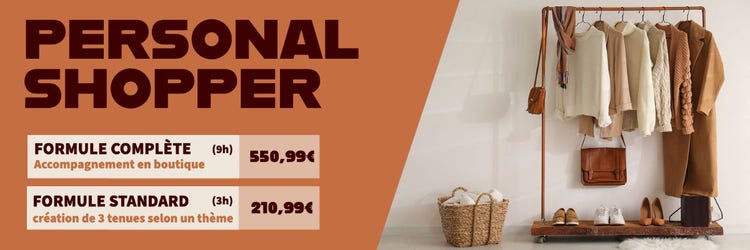 Brown Clothes Personal shopper Banner