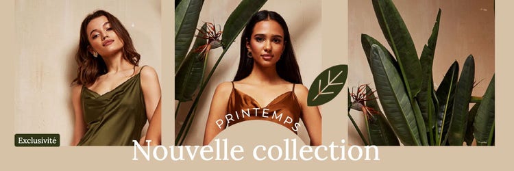 Beige and Green Aesthetic Spring New Collection Banner