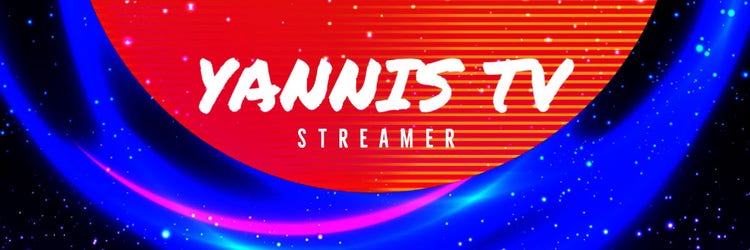 Blue and Red Galaxy Streamer Twitter header