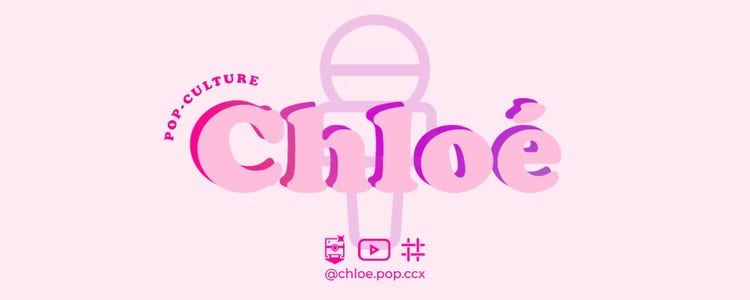 Pink Gradient Microphone Pop Culture Podcast Twitch Banner