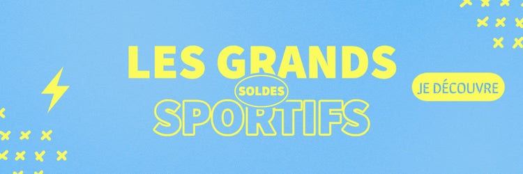 Blue and yellow sports Ad banner