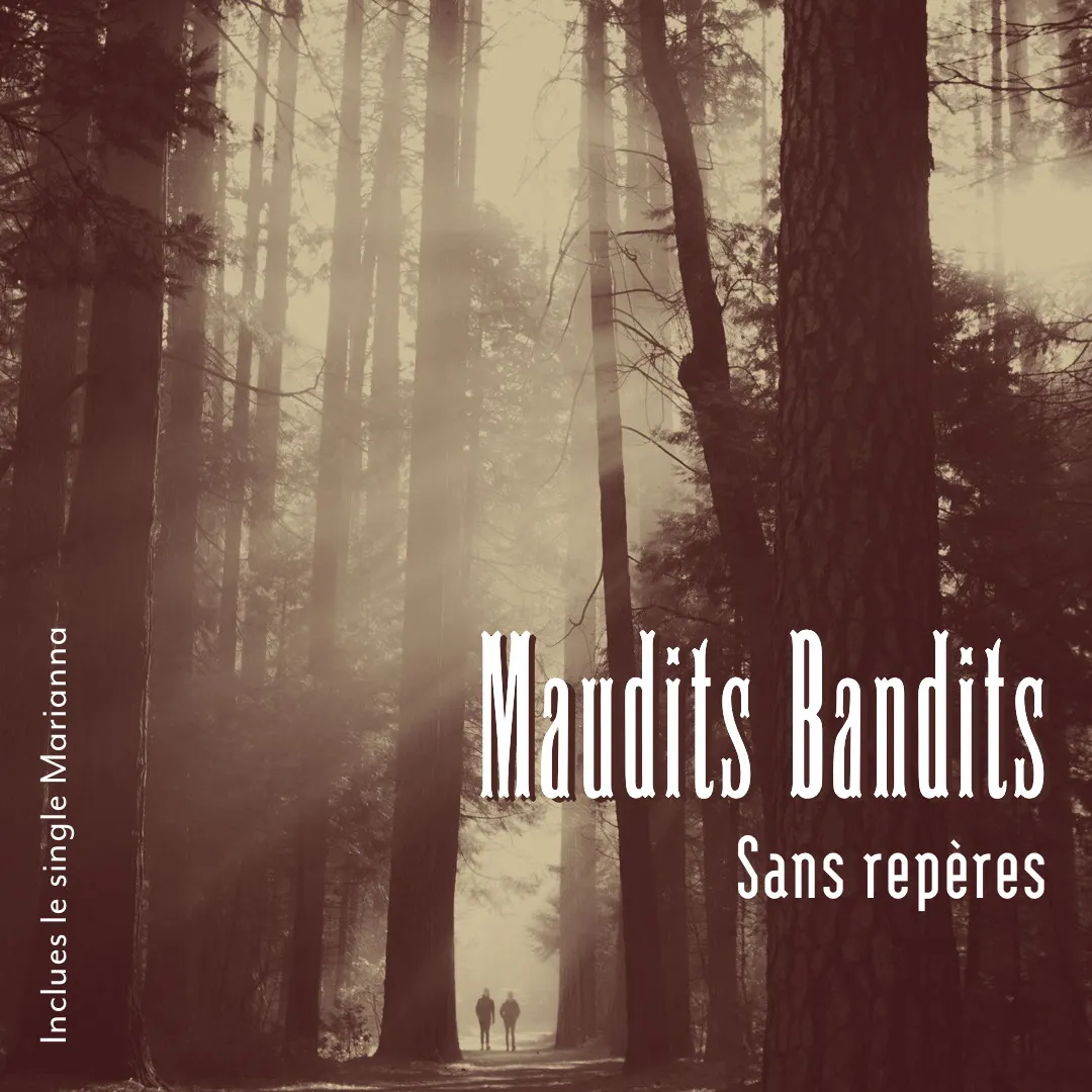 Sepia Woods Cursed Bandits Album Cover 
