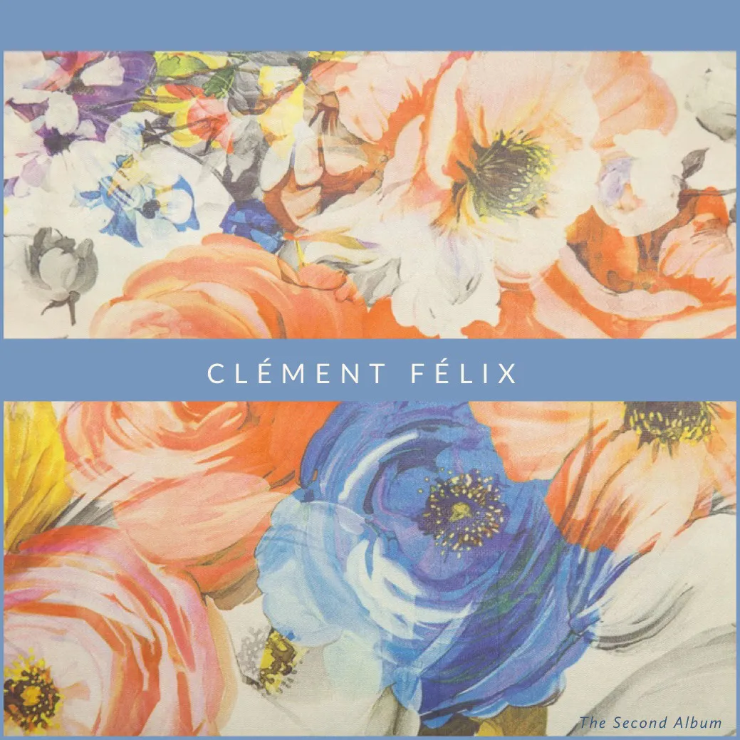 Blue and Floral Pattern Album Cover