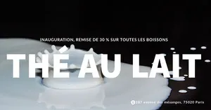 milk tea discount banner ads Prospectus d’inauguration