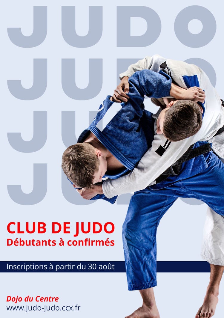 Bicolor Judo Club Flyer
