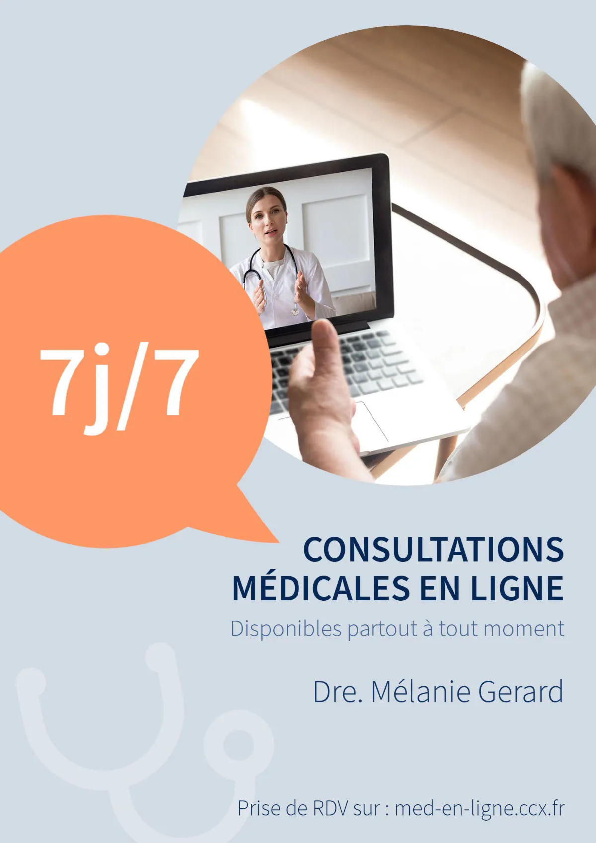 Online Doctor Consultation Flyer