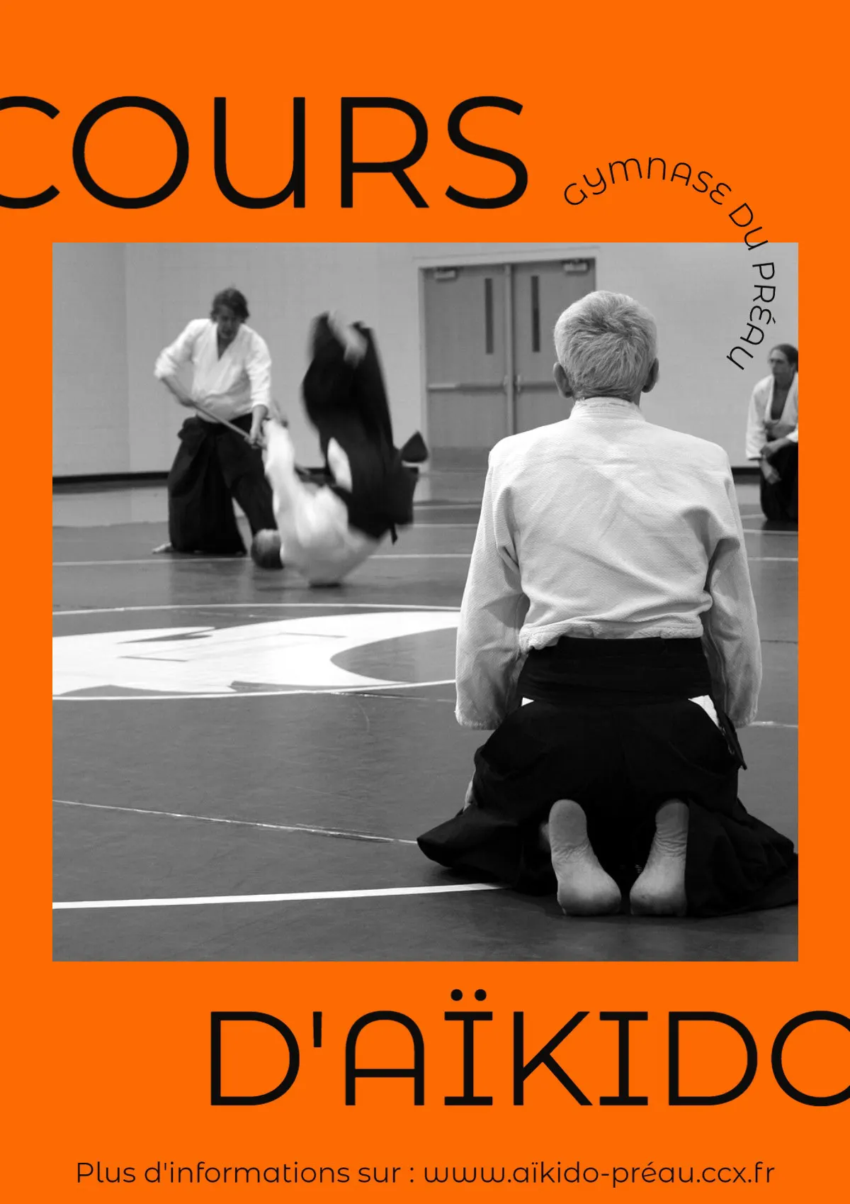 Red Orange Black And White Aikido Club Flyer
