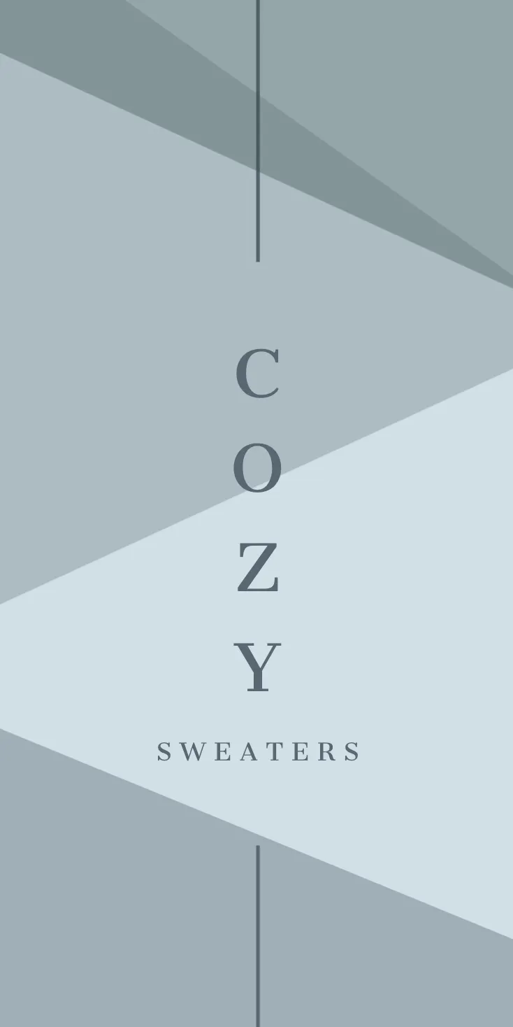 Blue Cozy Sweaters Clothing Social Post