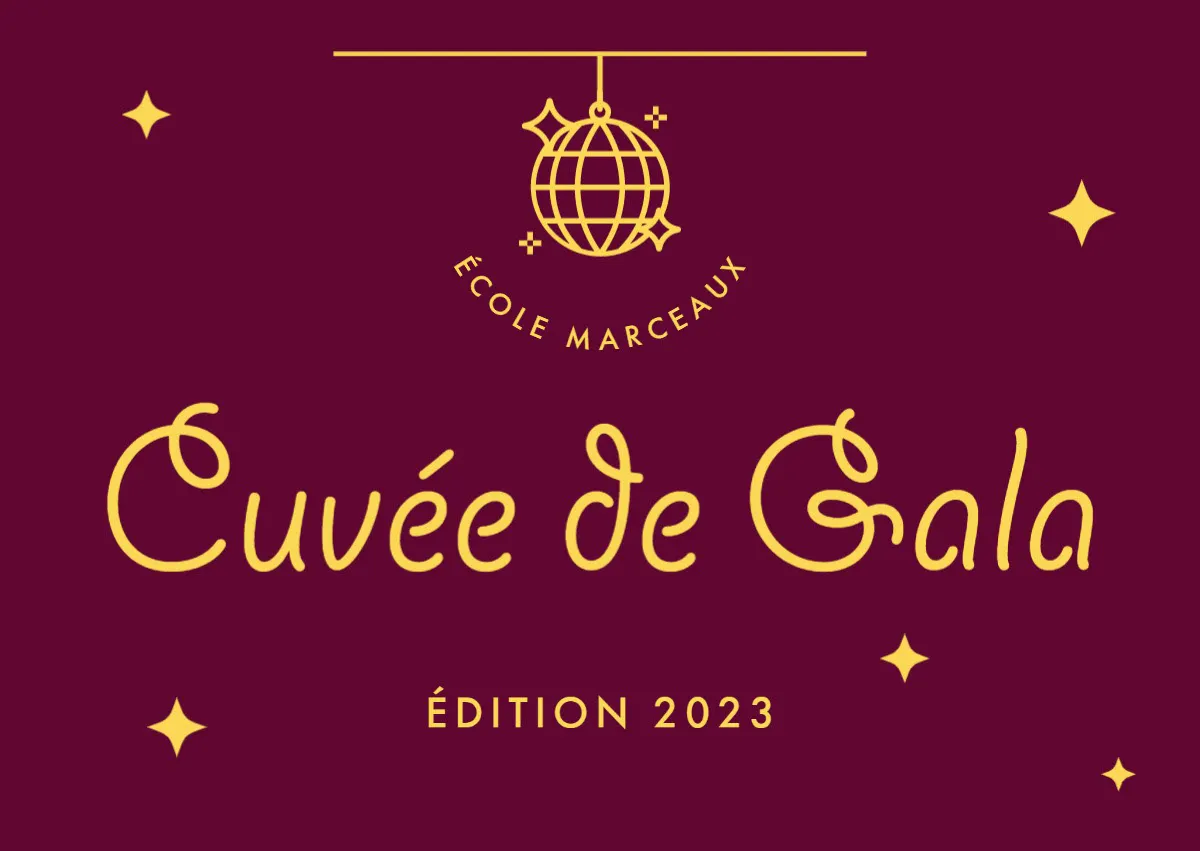 Burgundy Gold Gala Wine Label