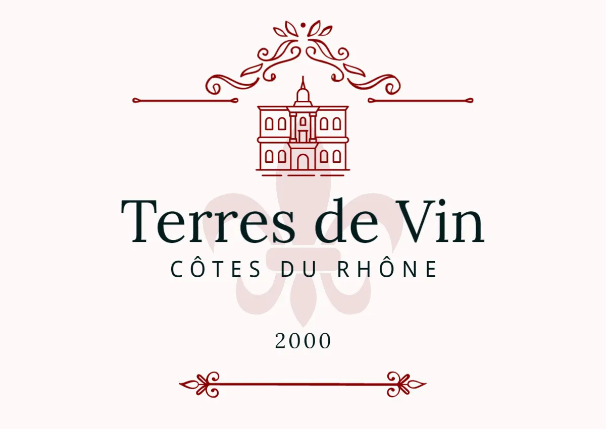 Elegant Red Wine Label