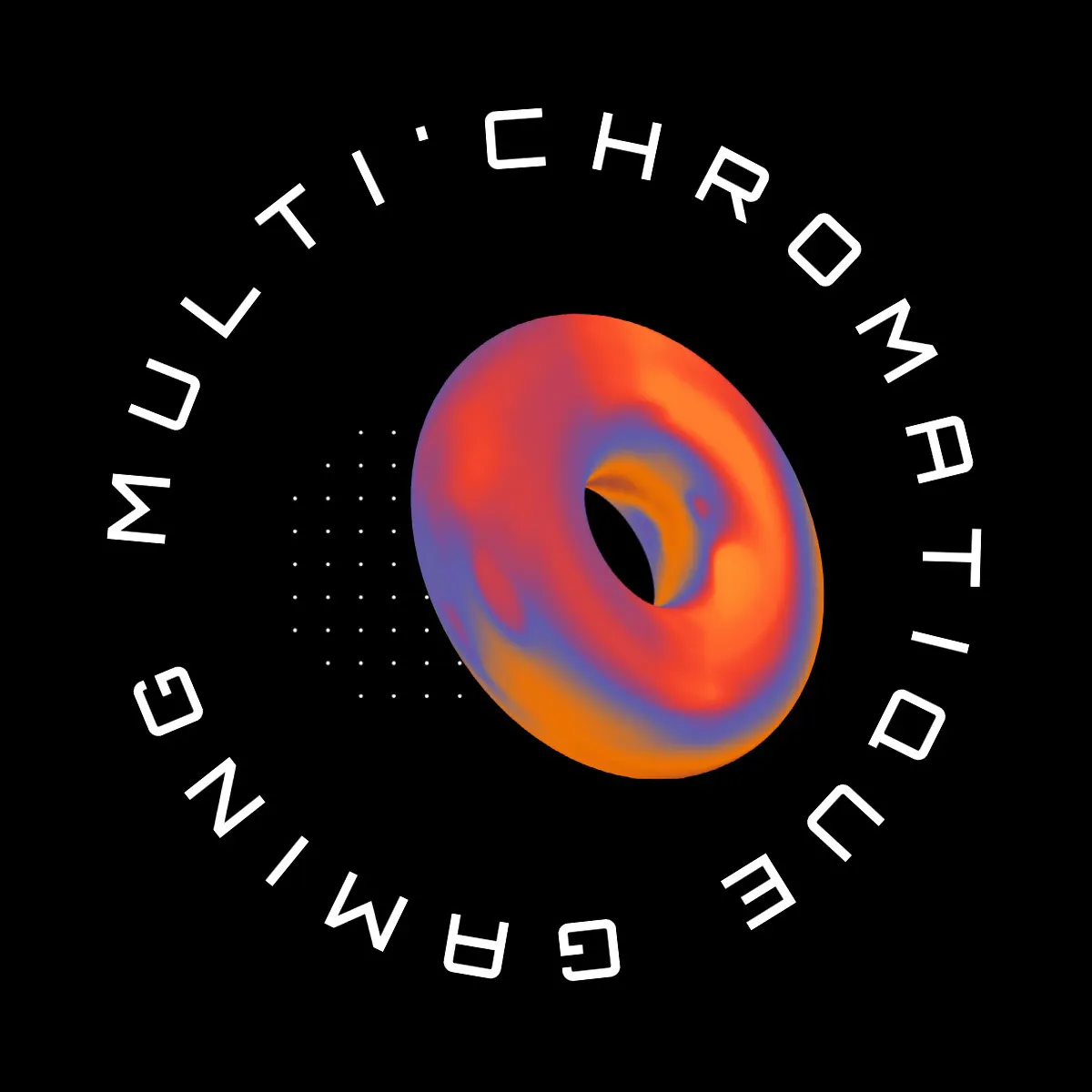 Multichrome Donut Game Logo