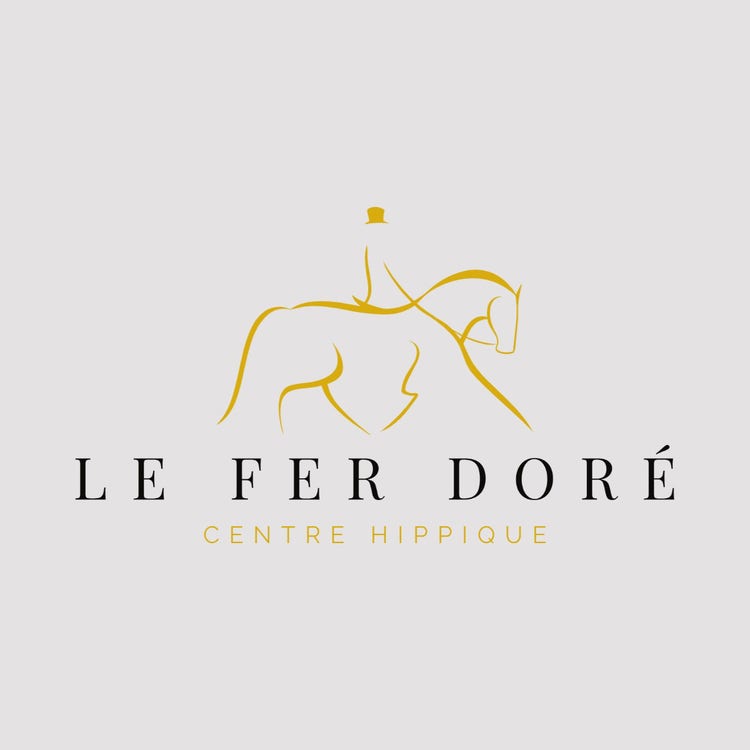Gold And Black Horse Riding Logo