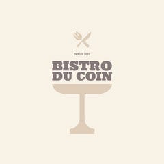Cream bistro corner logo