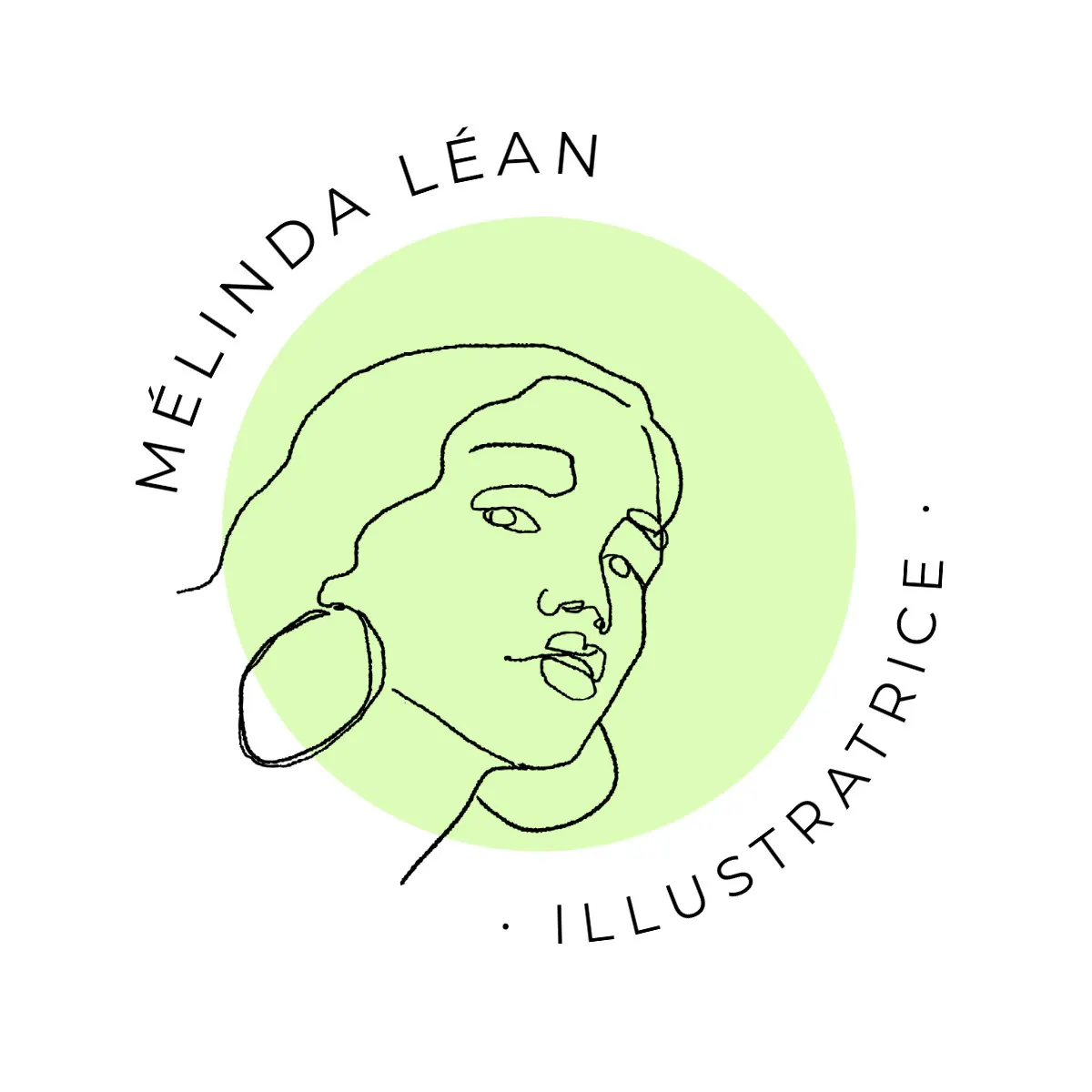 Green Pastel Minimalist Illustrator Logo