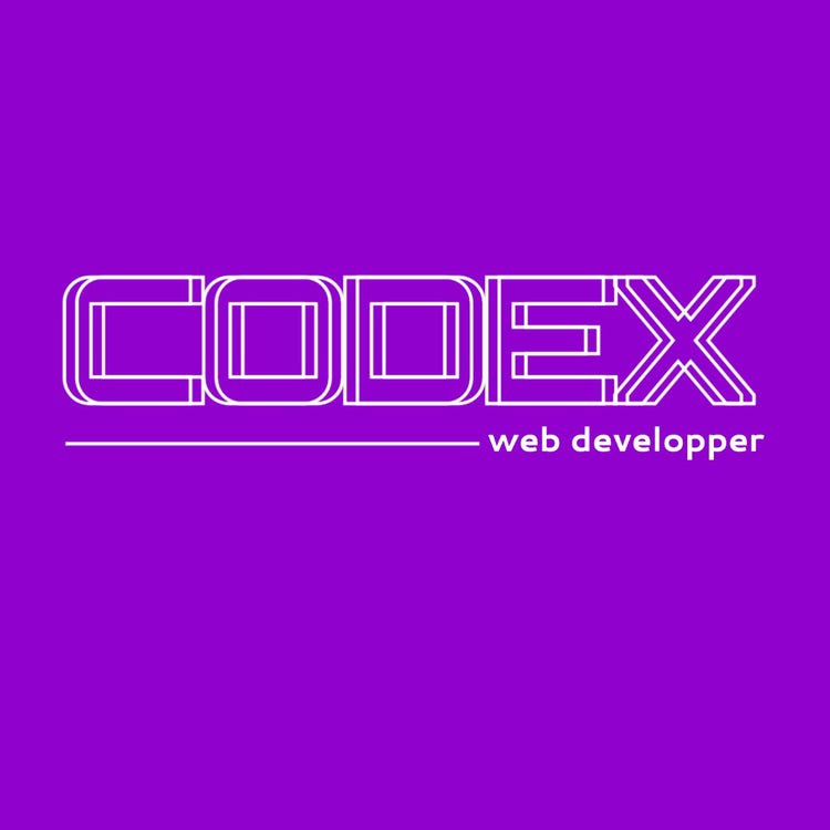 Purple web developper logo