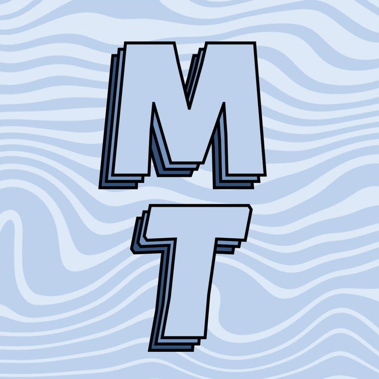 Blue Monochrome Initials Logo