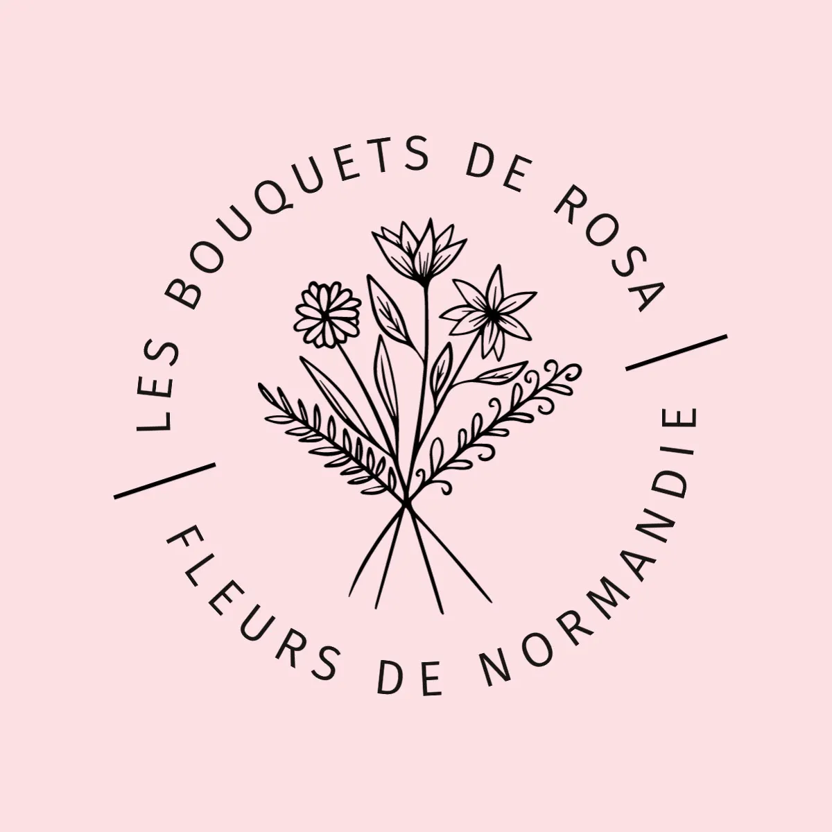 Elegant Flower Bouquet Florist T-Shirt Logo Design