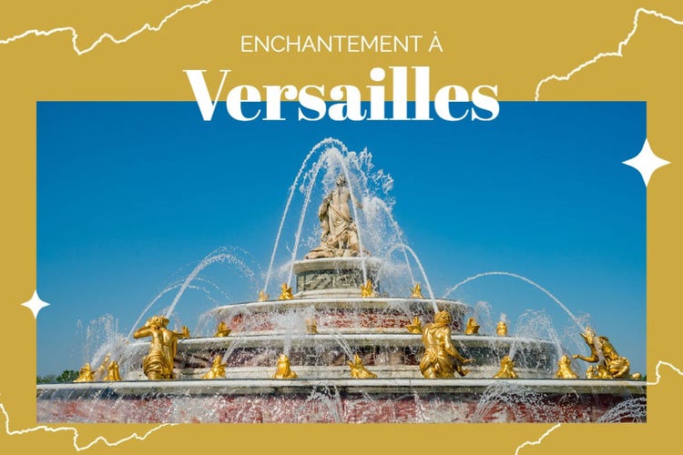 golden versailles fountain postcard