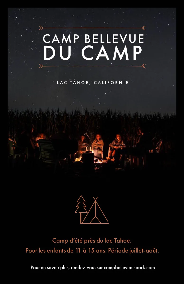 summer camp poster