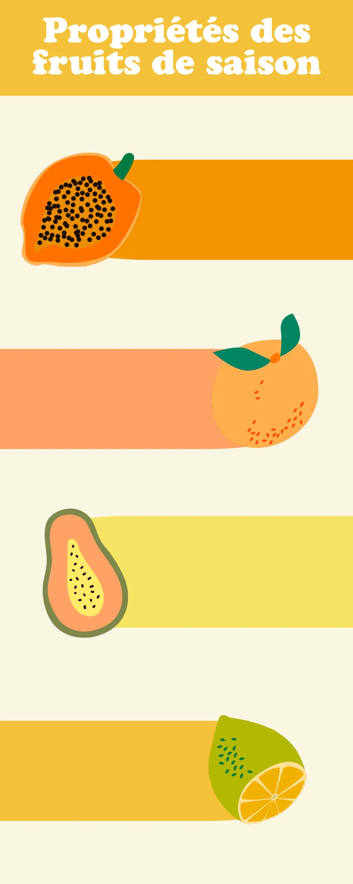 Colorful Fruit Infographic