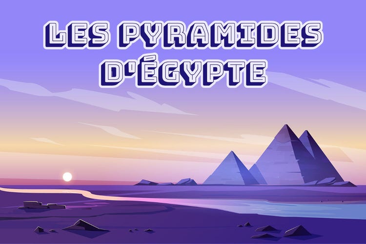 Purple Sunset Egypt Pyramids Postcard
