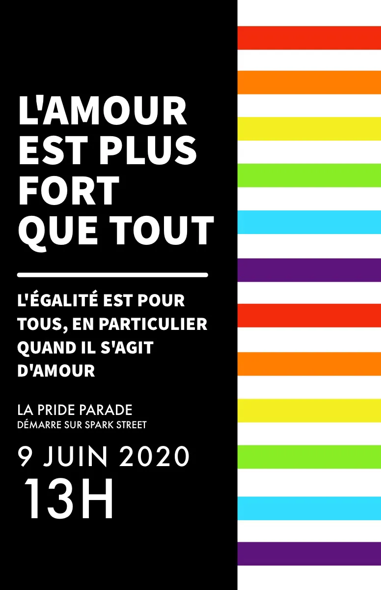 pride parade event poster 