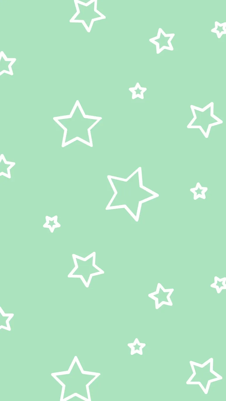 Green Star Pattern Mobile Phone Wallpaper