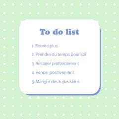 Light green and purple To do list Instagram Square